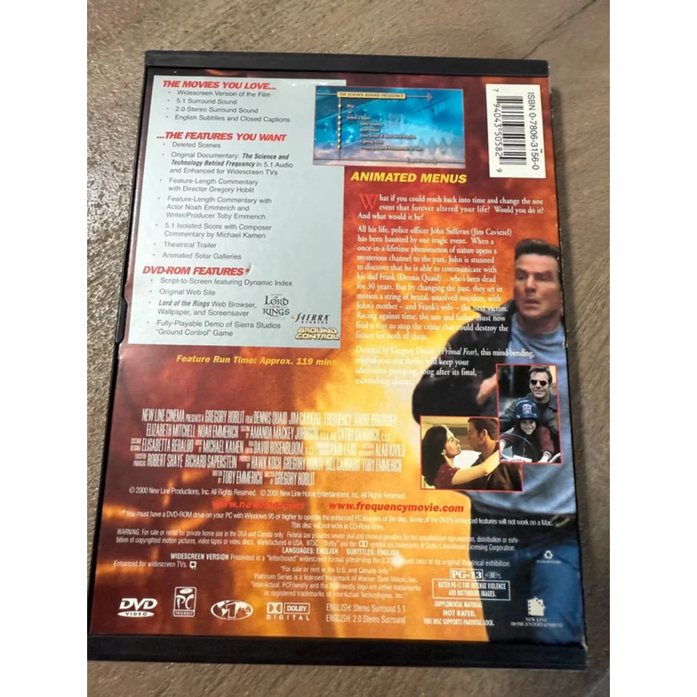 Frequency movie DVD